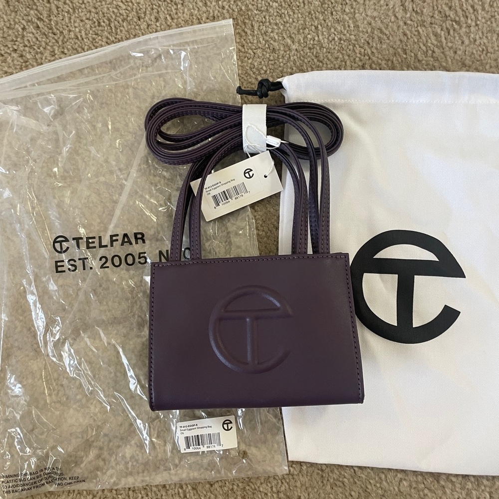 Telfar Small Shopping Bag- Eggplat